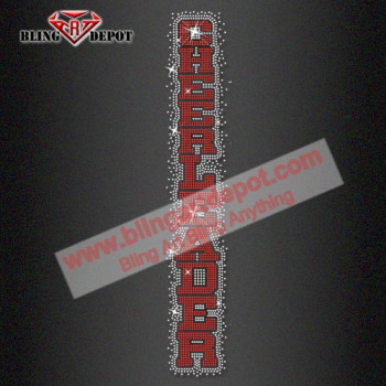 Cheerleader Spirit Wear Rhinestone Transfer  for sweatpants